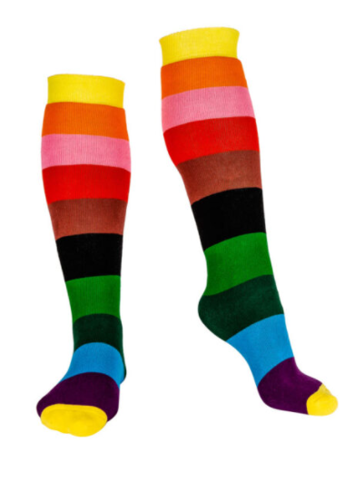 Rainbow Welly Boot Socks 